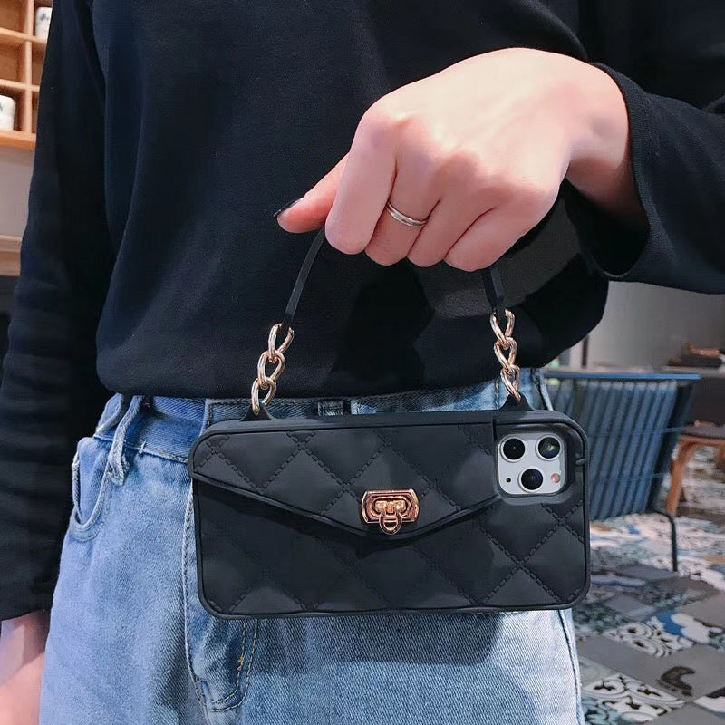ChicHülle | Stilvolle Handtaschen-Handyhülle mit Kettenriemen