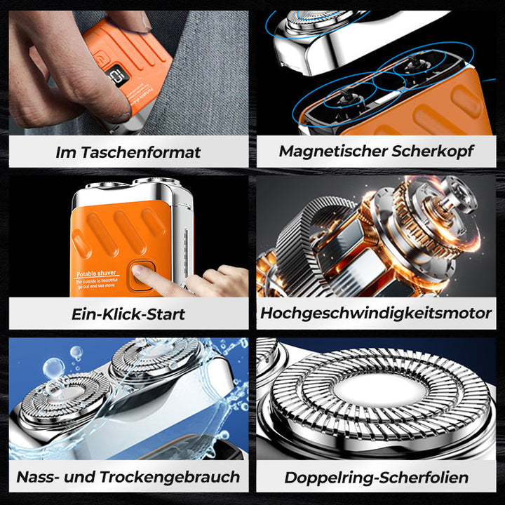 Mini-Elektrorasierer für Herren
