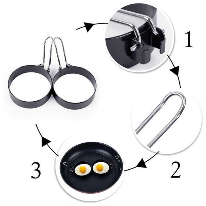 2+3 GRATIS | YolkRing - Antihaft-Omelette-Ring Vorm