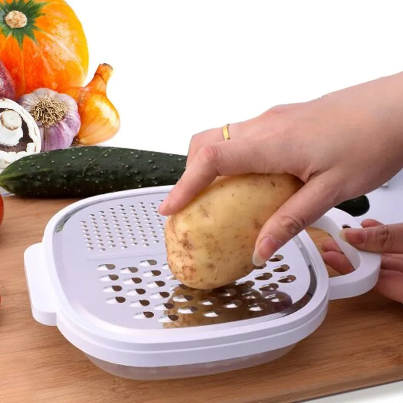 FlexiGrate - 4-in-1 Gemüseschneider und -reibe