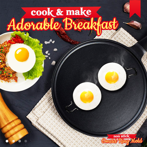 2+3 GRATIS | YolkRing - Antihaft-Omelette-Ring Vorm