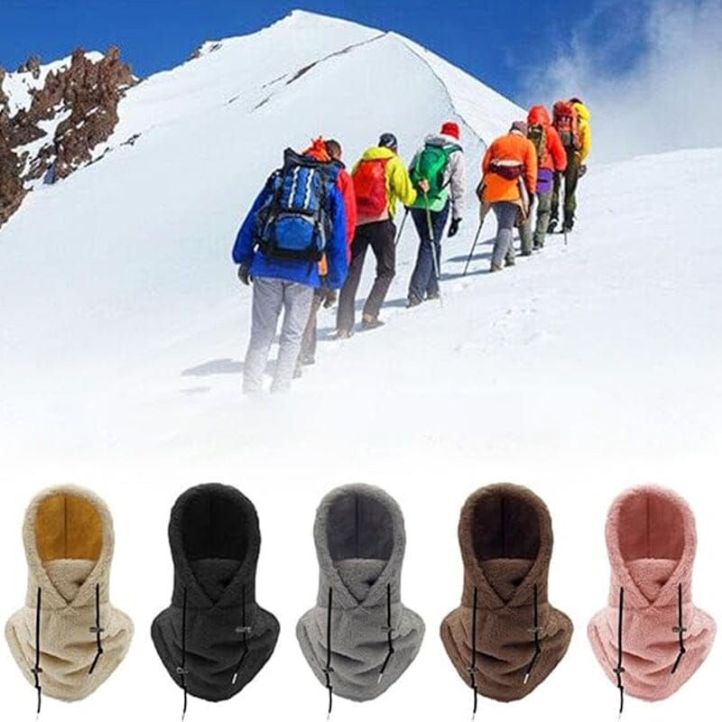 AlpineAura™ | Warme Plüschkapuze für Fahrrad/Ski | 50% RABATT!