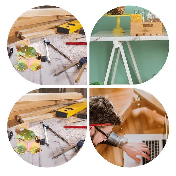 1+1 GRATIS | LockLeg - Verriegelbare Scharniere für Tischbeine [Letzter Tag Rabatt]