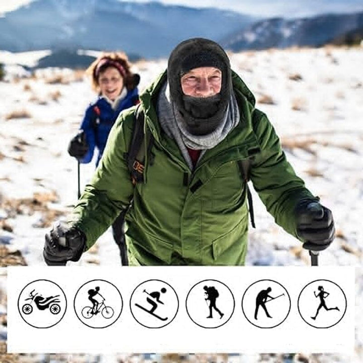 AlpineAura™ | Warme Plüschkapuze für Fahrrad/Ski | 50% RABATT!