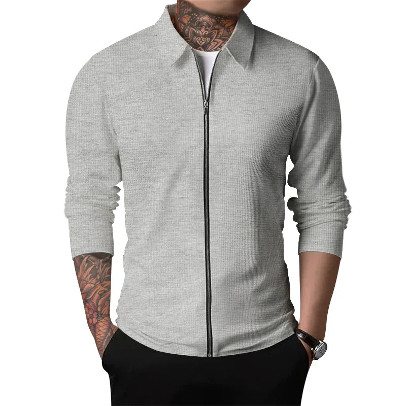 Lovro - Herren Casual Zipper Mantel