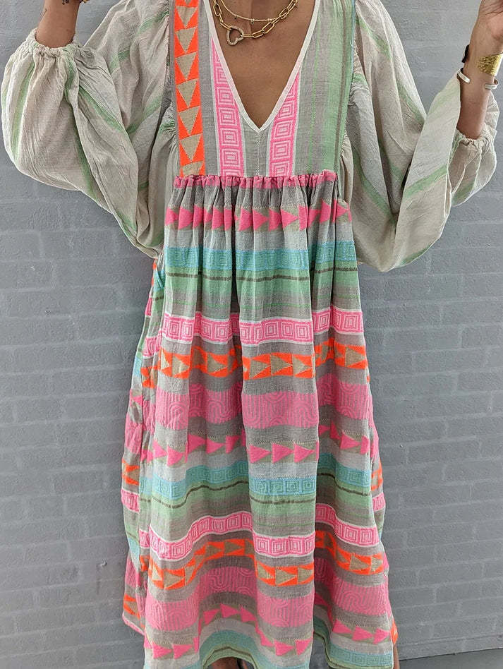 Boho Ibiza Kleid | Bequem und stilvoll für den perfekten Sommerlook