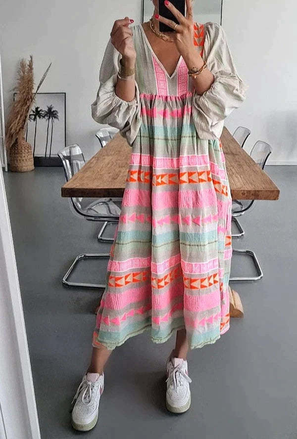 Boho Ibiza Kleid | Bequem und stilvoll für den perfekten Sommerlook