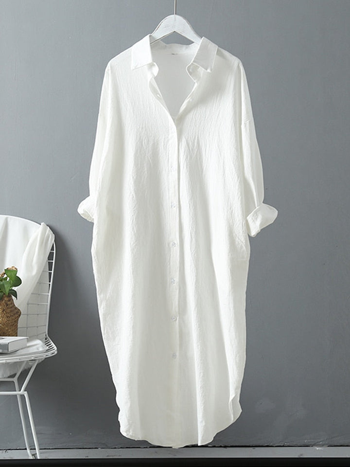 Cotton Syiwidii Casual Kleid - luftiges Oversized-Kleid Bluse