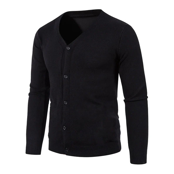 Bence - Lässiger Strick-V-Ausschnitt-Cardigan