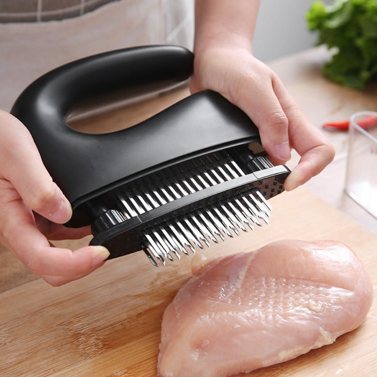 ChefTender - Fleischklopfer 48 Klingen Nadel Fleischklopfer Edelstahlmesser [Letzter Tag Rabatt]
