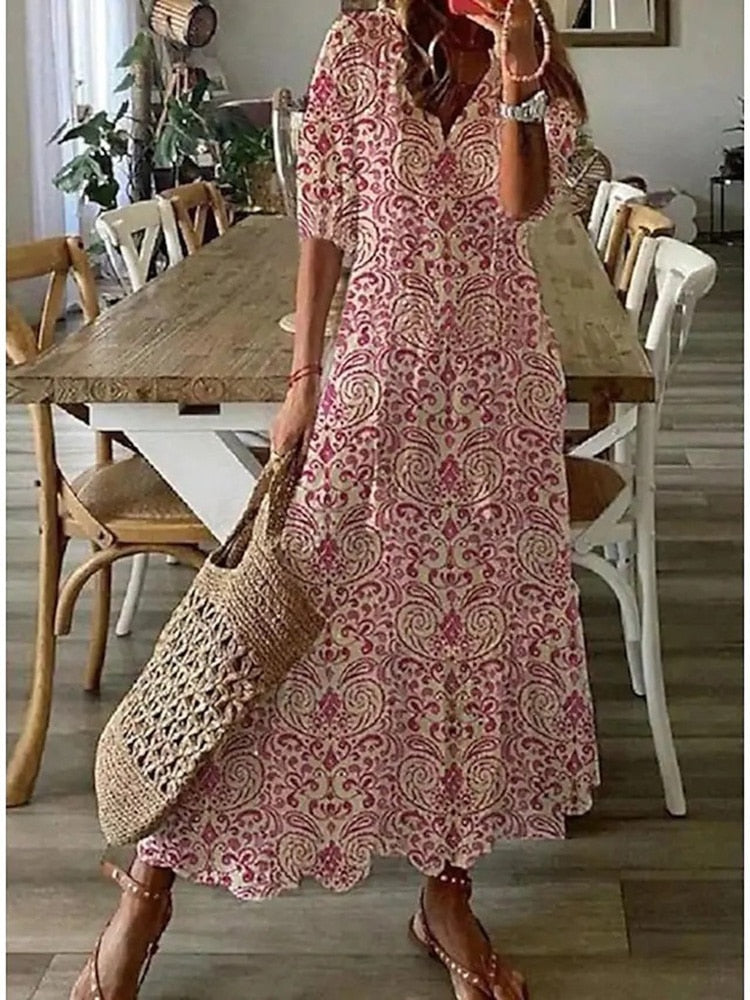 Bohème Strandkleid im Ibiza-Stil