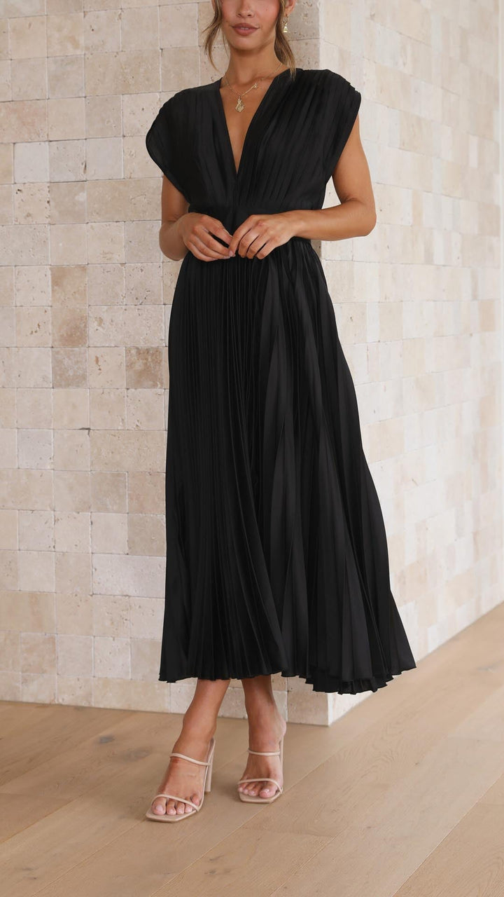 Maria - Elegantes Faltenkleid