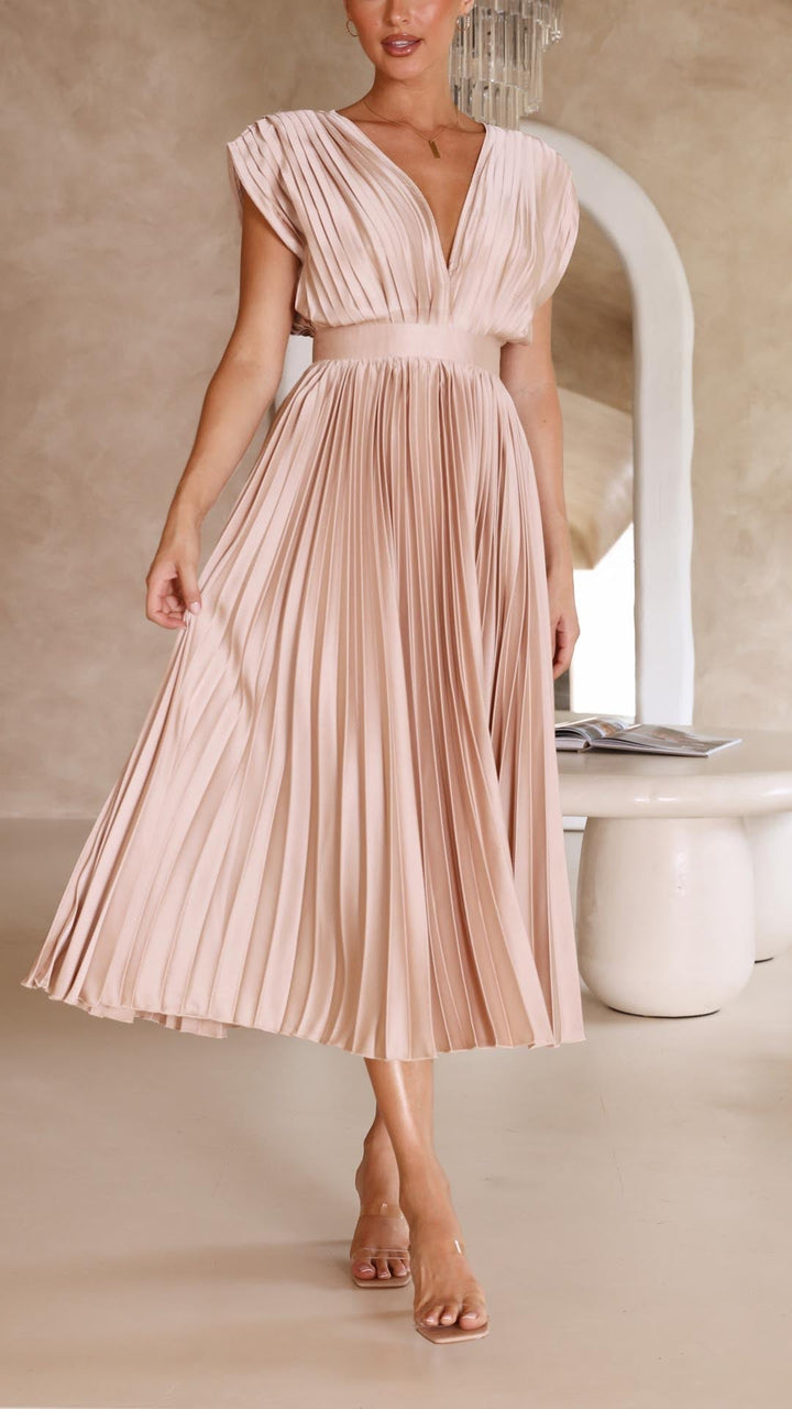Maria - Elegantes Faltenkleid
