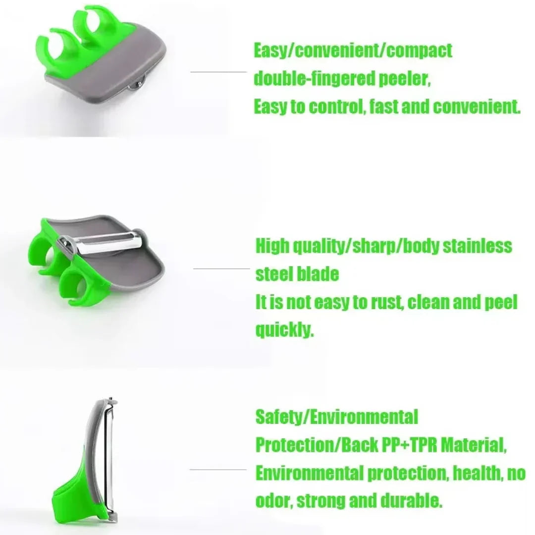 2+2 GRATIS | PeelRing - Finger-Gemüseschäler-Set