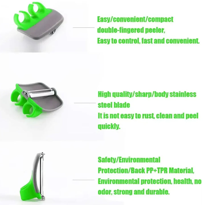 2+2 GRATIS | PeelRing - Finger-Gemüseschäler-Set