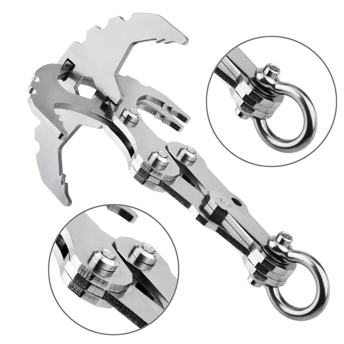 GravityHook – Dein faltbarer Schwerkrafthaken aus rostfreiem Stahl