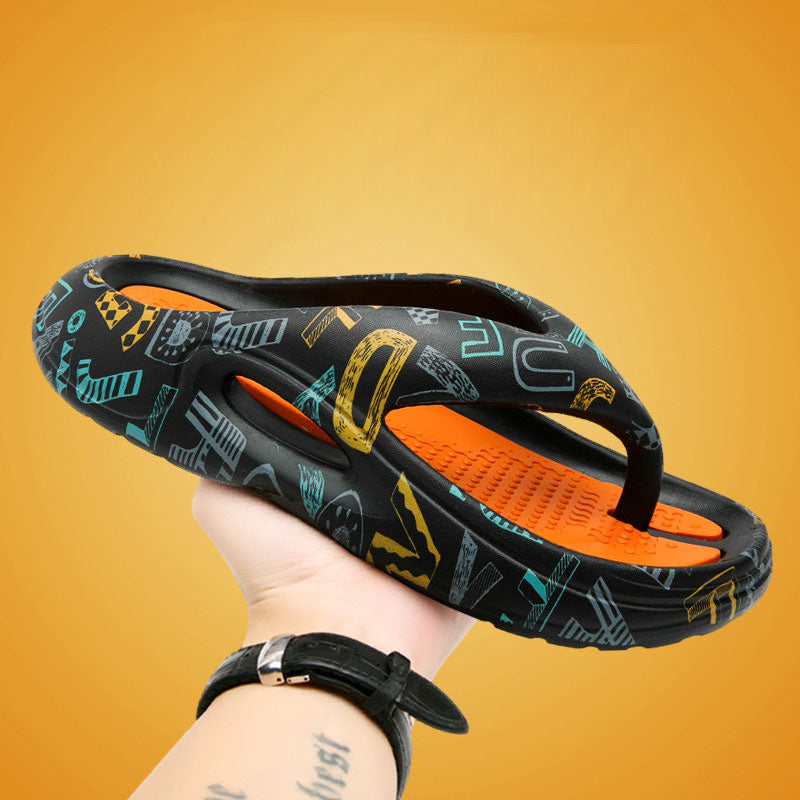 Komfino Flip-Flops mit dicken Sohlen