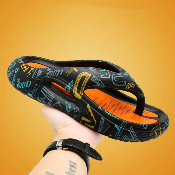 Komfino Flip-Flops mit dicken Sohlen