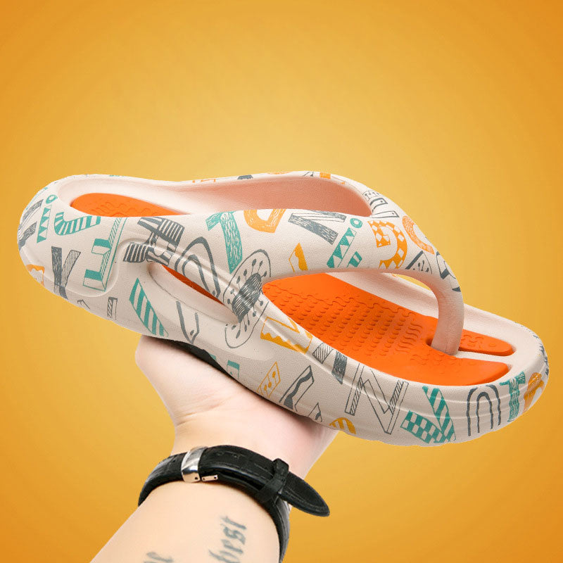Komfino Flip-Flops mit dicken Sohlen