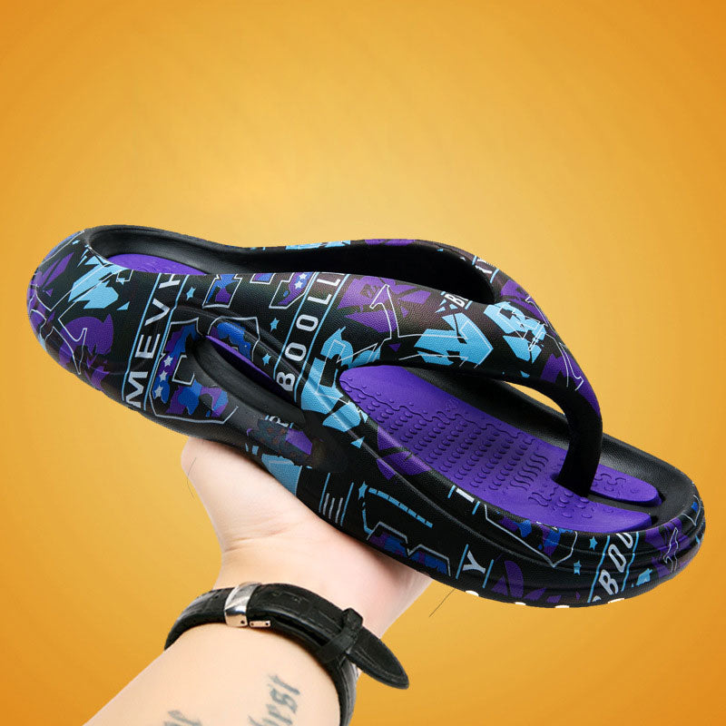 Komfino Flip-Flops mit dicken Sohlen